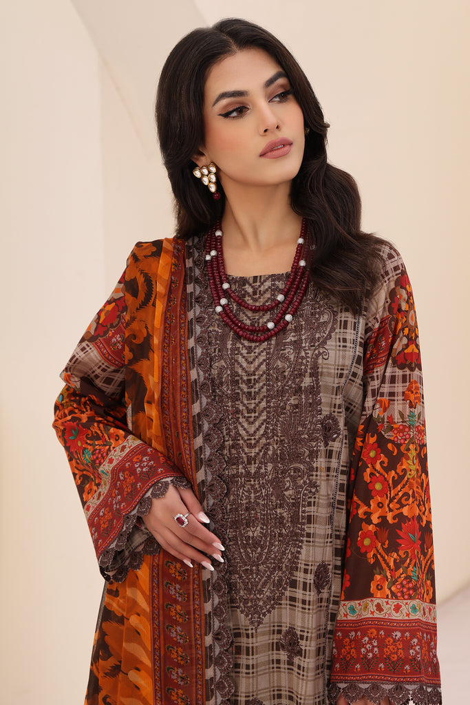 Charizma | Naranji Embroidered Lawn 24 | CN4-010 - Maria Faisal