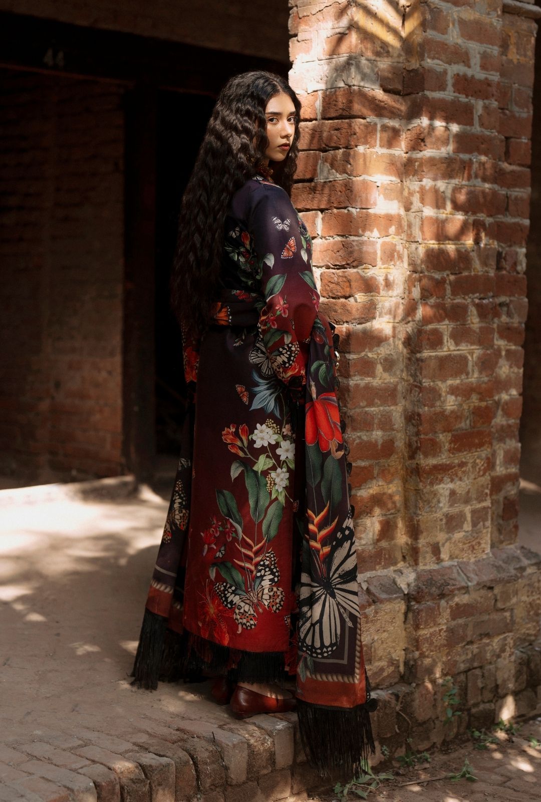 AJR Couture | Sard Sham | Araish - Casual Dress - available at Maria Faisal in UK and USA.