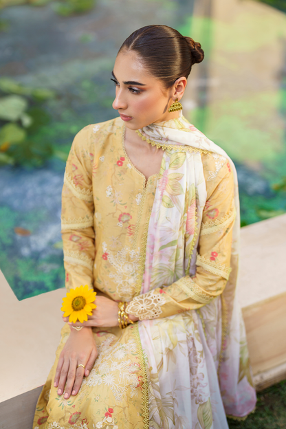 Iznik | Festive lawn 24 | SFL-09 - Designer Dress with Intricate embroidery and embellishments. Shop elegent wedding dress at Maria Faisal.