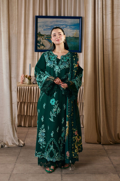 Maryam Hussain | Luxury Lawn 26 Vol 2 | Maheer - Luxury Dress - available at Maria Faisal in UK and USA.