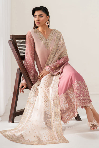 Baroque | Formals Collection | EMBROIDERED CHIFFON UF-4135 - Formal Dress - available at Maria Faisal in UK and USA.