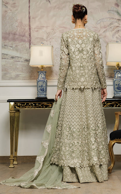 Threads and Motifs | Formal Dresses 25 | Organza Embroidered Maxi With Jacket