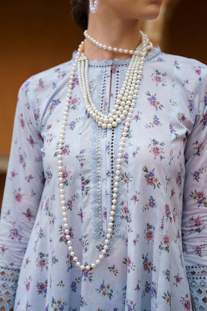 Baroque | Luxury Pret 24 | LAWN UF-589 - Designer Dress with Intricate embroidery and embellishments. Shop elegent wedding dress at Maria Faisal.