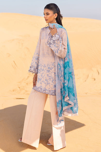 Cross Stitch | Eid Lawn 24 | PEACH - Designer Dress with Intricate embroidery and embellishments. Shop elegent wedding dress at Maria Faisal.