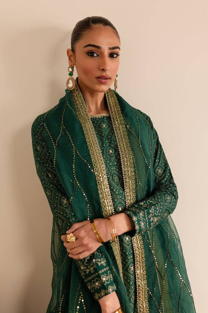 Batik | Reception Luxe Edit | Forest Green by Maria Faisal - Registered Vendor of : Batik - type : Ladies Clothes - 100% original wedding dresses