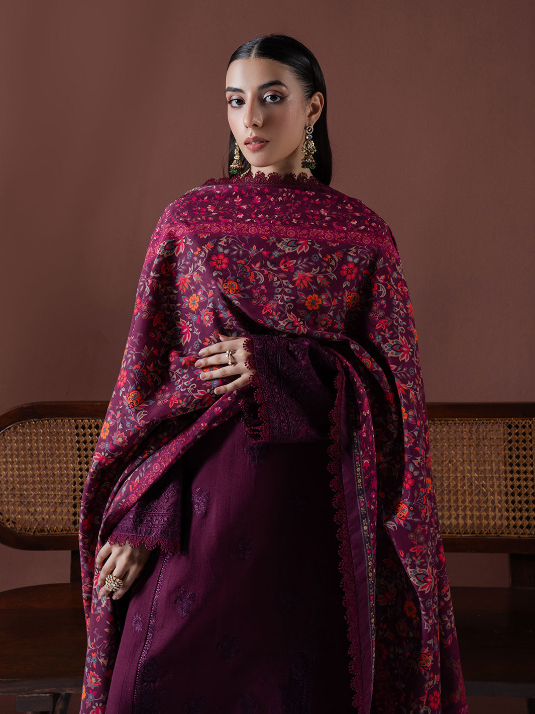Faiza Faisal | Winter Edit 2024 | EMBER - Designer Dress with Intricate embroidery and embellishments. Shop elegent wedding dress at Maria Faisal.