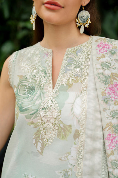 Baroque | Luxury Pret Summer | UF-4269 - Luxury Dress - available at Maria Faisal in UK and USA.