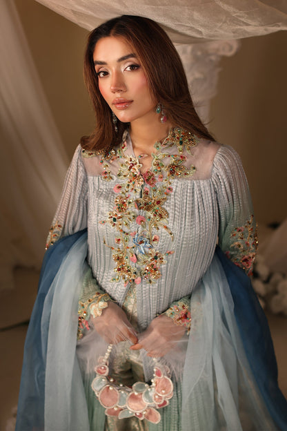 Musferah Saad | Casa Blance |Glacial Ombre - Bridal Dress - available at Maria Faisal in UK and USA.