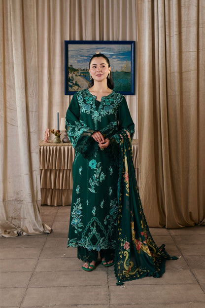 Maryam Hussain | Luxury Lawn 26 Vol 2 | Maheer - Luxury Dress - available at Maria Faisal in UK and USA.