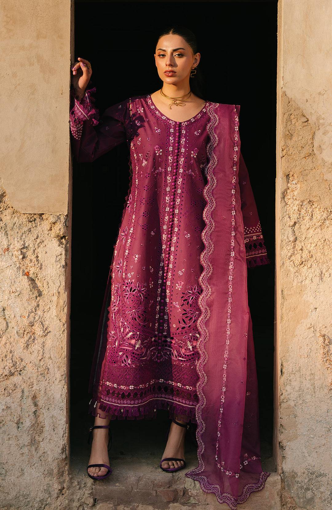 Fiona | Sarang Lawn 25 | Feride by Maria Faisal - Registered Vendor of : Fiona - type : Ladies Clothes - 100% original wedding dresses