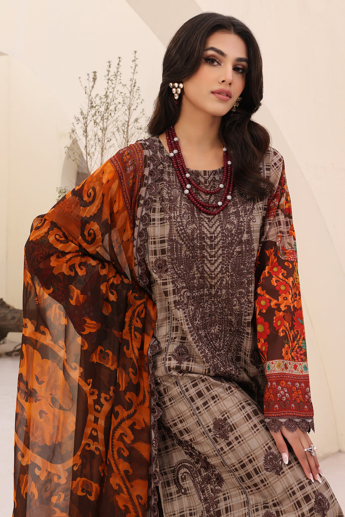 Charizma | Naranji Embroidered Lawn 24 | CN4-010 - Maria Faisal