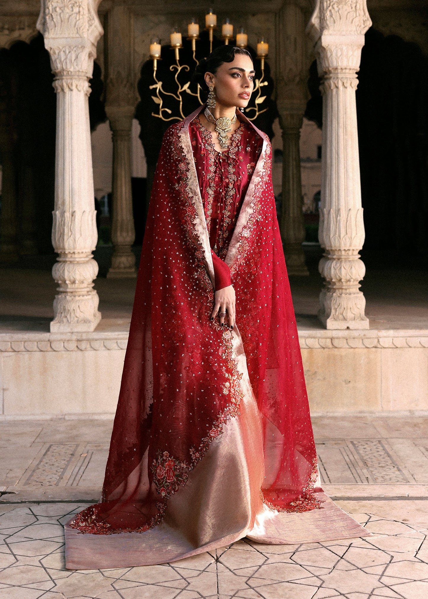Hussain Rehar | Luxury Pret AW 25 | Berrique - Formal Dress - available at Maria Faisal in UK and USA.