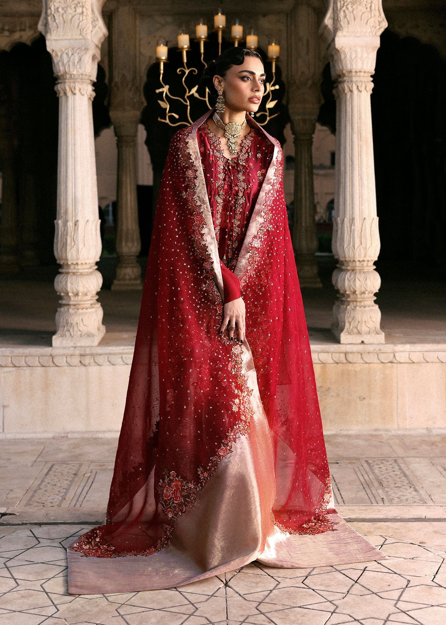 Hussain Rehar | Luxury Pret AW 25 | Berrique - Formal Dress - available at Maria Faisal in UK and USA.