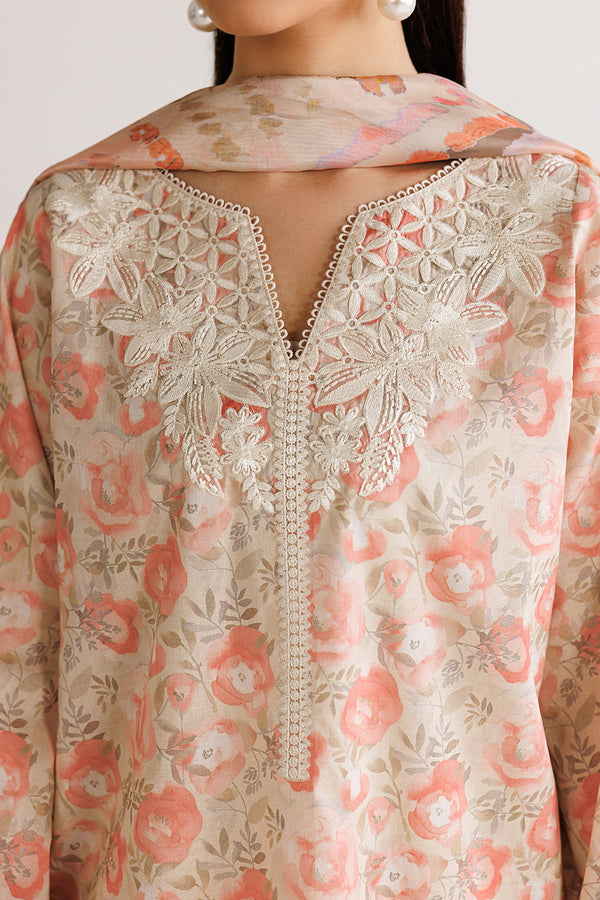 Baroque | Luxury Summer Pret | UF-4495 - Luxury Dress - available at Maria Faisal in UK and USA.