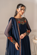 Iznik I Festive Formal I UE-412 Embroidered Chiffon - Ladies Clothes - Maria Faisal
