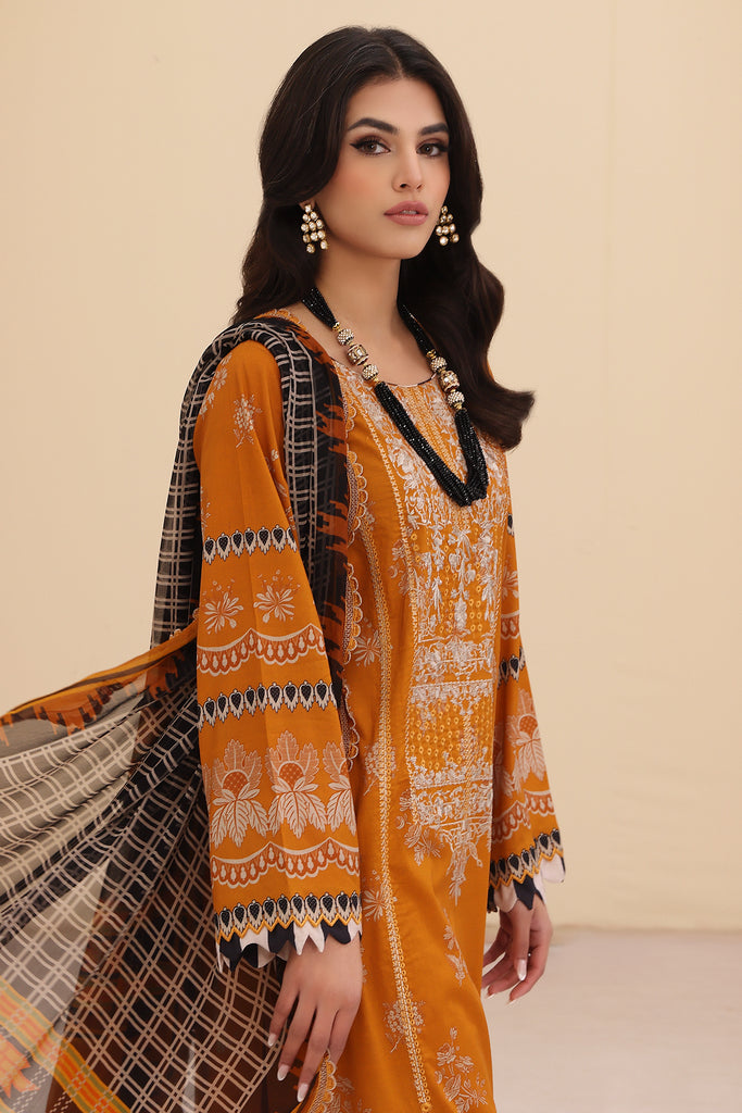 Charizma | Naranji Embroidered Lawn 24 | CN4-001 - Maria Faisal