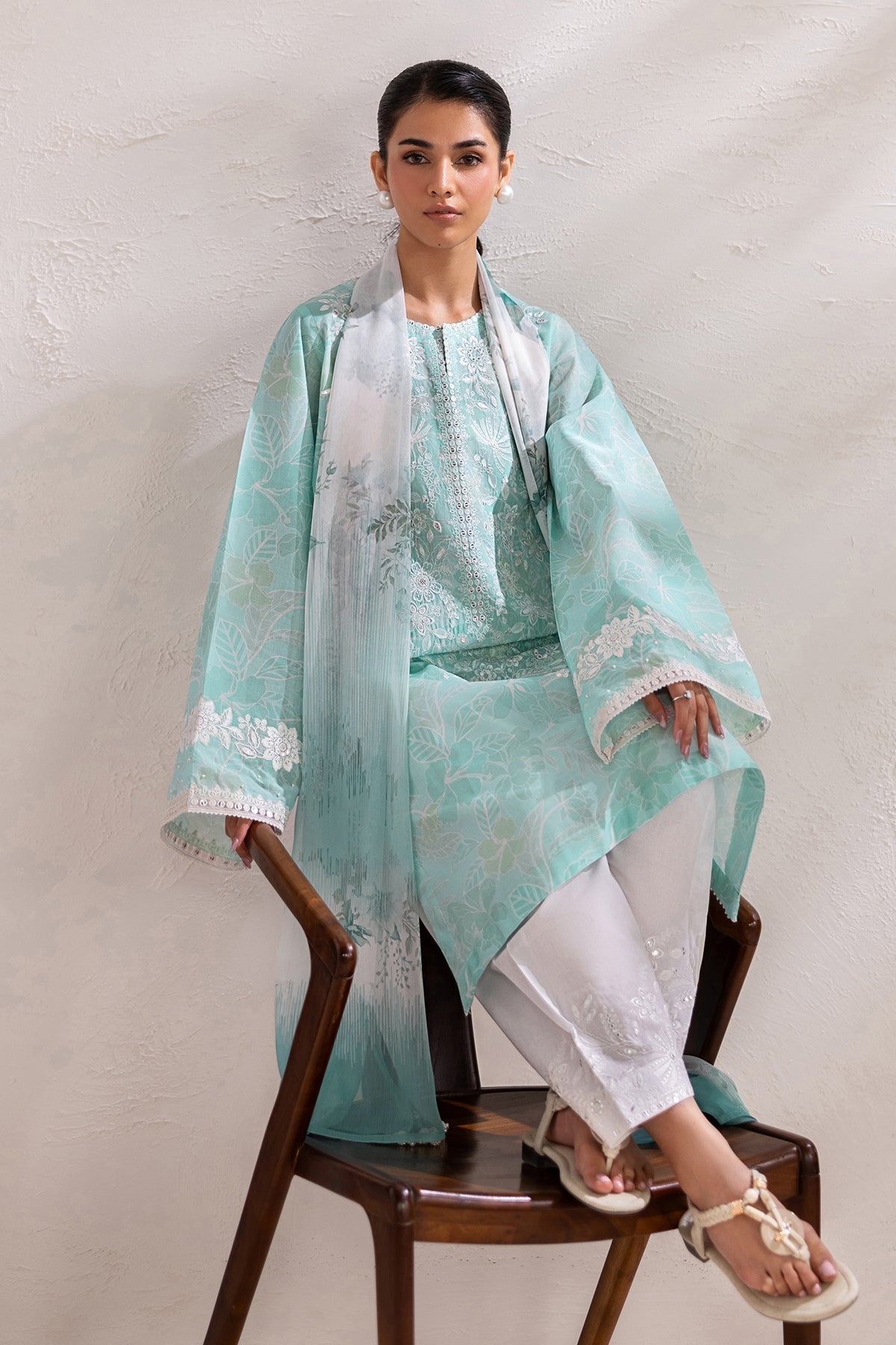 Baroque | Luxury Summer Pret | UF-4451 - Luxury Dress - available at Maria Faisal in UK and USA.