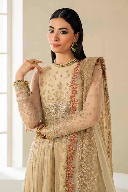 Baroque | Formals Collection | EMBROIDERED NET UF-4159 - Formal Dress - available at Maria Faisal in UK and USA.