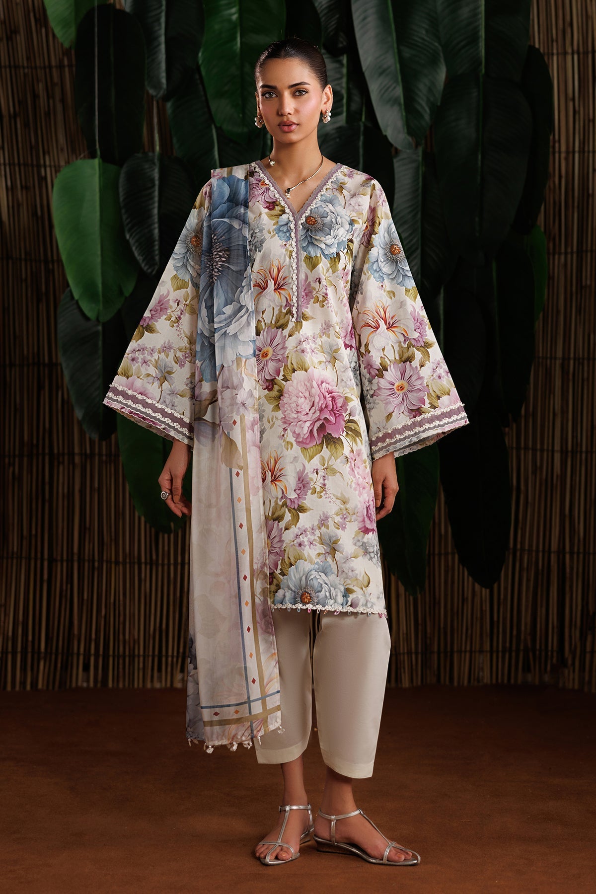 Baroque | Luxury Summer Pret | UF-4531 - Luxury Dress - available at Maria Faisal in UK and USA.