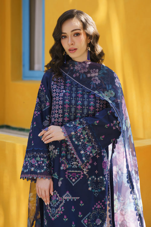 Baroque | Luxury Pret 24 | LAWN UF-570 - Designer Dress with Intricate embroidery and embellishments. Shop elegent wedding dress at Maria Faisal.