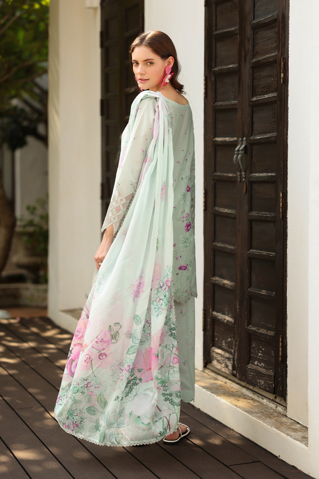 Iznik | lawn 26 | UE-500 - Dress - available at Maria Faisal in UK and USA.