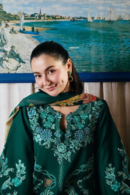 Maryam Hussain | Luxury Lawn 26 Vol 2 | Maheer - Luxury Dress - available at Maria Faisal in UK and USA.
