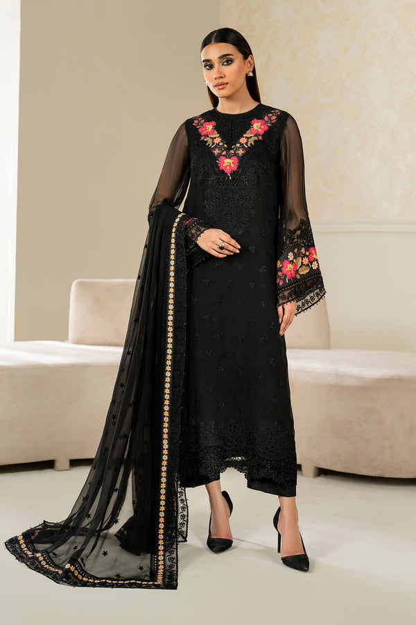 Baroque | Luxury Pret 25 | EMBROIDERED CHIFFON PR-1144 - Ladies Clothes - Maria Faisal