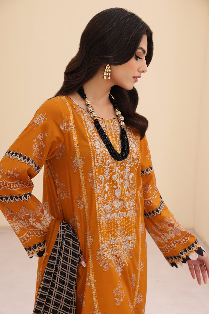 Charizma | Naranji Embroidered Lawn 24 | CN4-001 - Maria Faisal