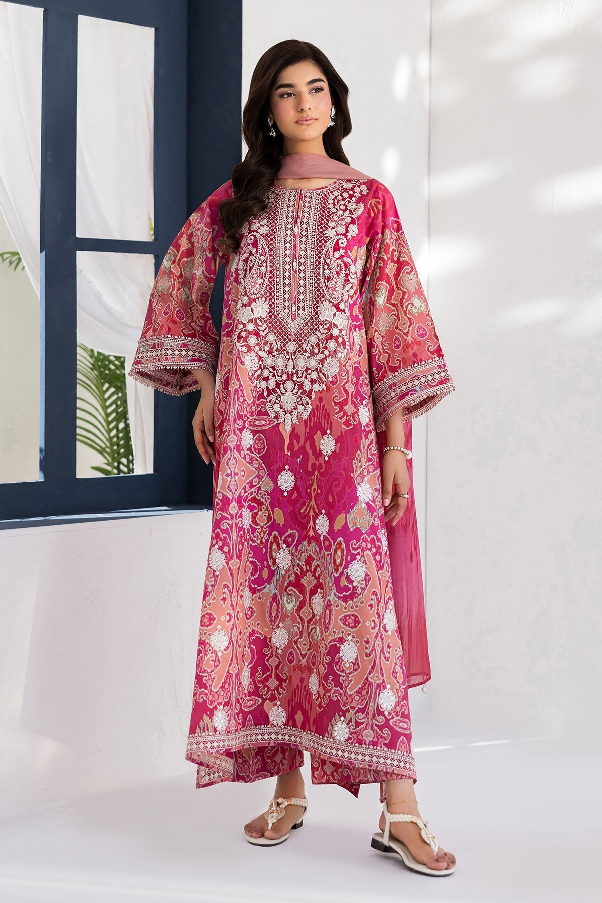 Baroque | Luxury Summer Pret | UF-4452 - Luxury Dress - available at Maria Faisal in UK and USA.