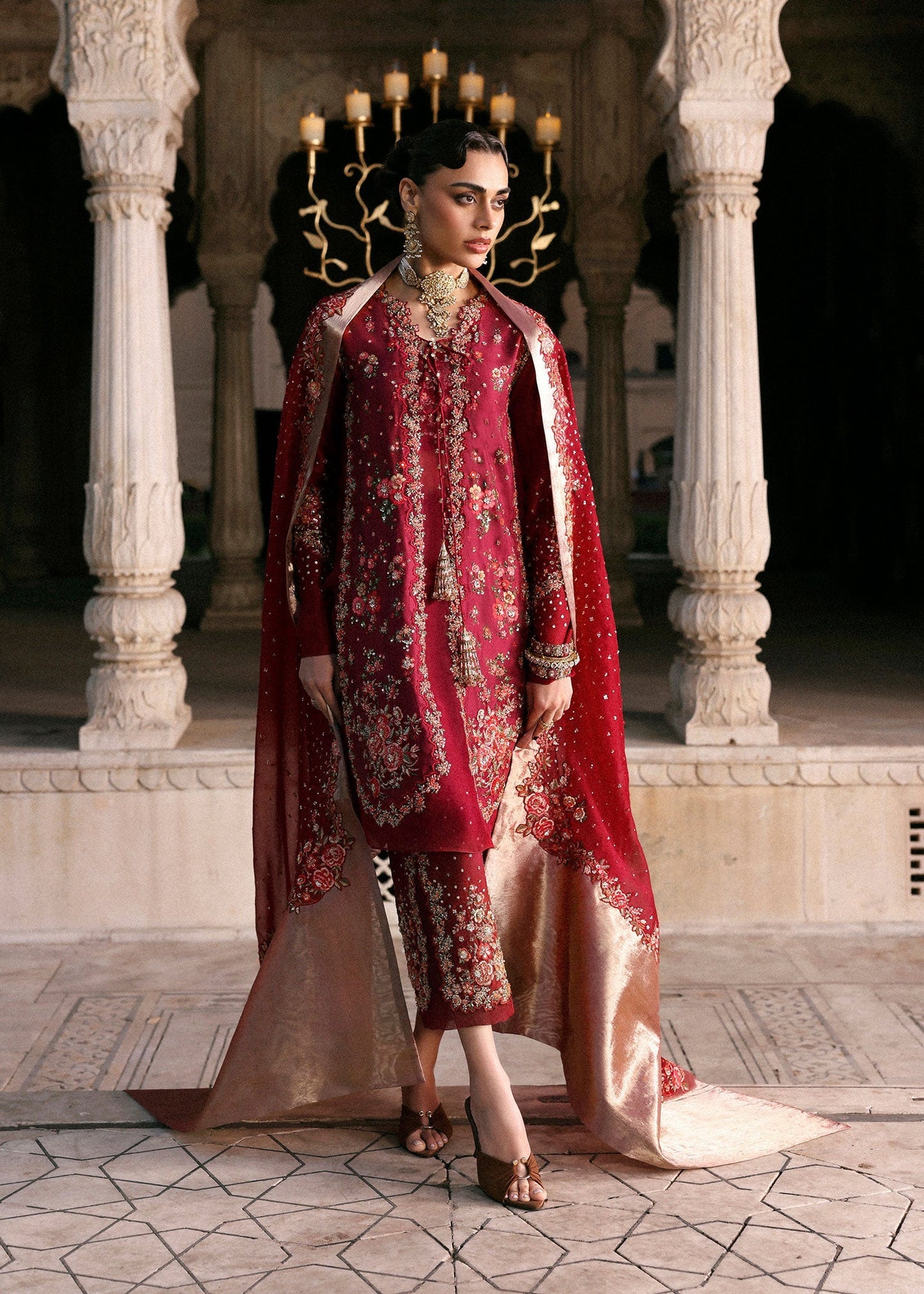 Hussain Rehar | Luxury Pret AW 25 | Berrique - Formal Dress - available at Maria Faisal in UK and USA.