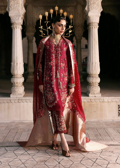 Hussain Rehar | Luxury Pret AW 25 | Berrique - Formal Dress - available at Maria Faisal in UK and USA.