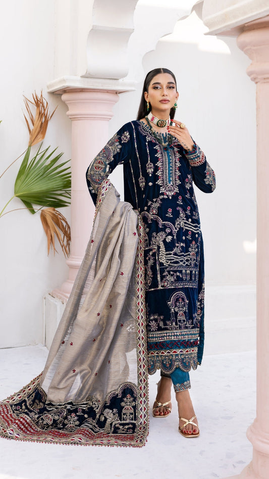 Zebtan | Andaz e Makhmal | ZAM-12 - Ladies Clothes - Maria Faisal