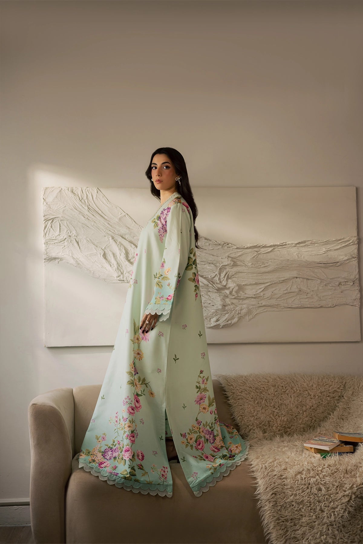Vanya | Co Ords | CO-126 - Casual Dress - available at Maria Faisal in UK and USA.