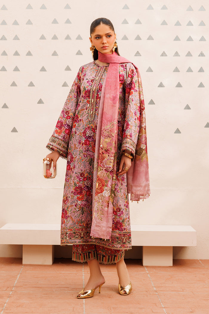 Baroque | Luxury Pret Summer | UF-4398 - Luxury Dress - available at Maria Faisal in UK and USA.