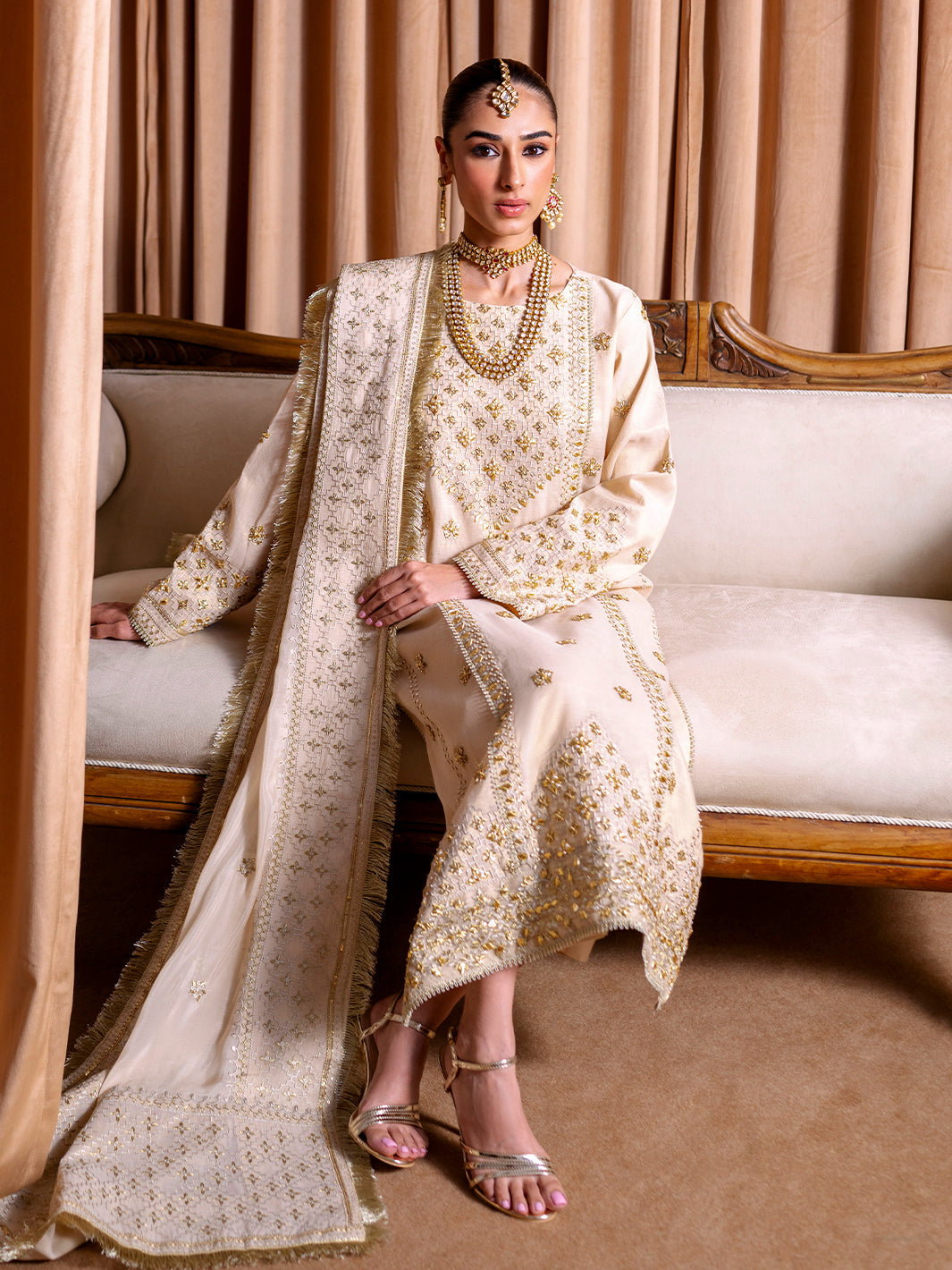 Faiza Faisal | Rema Wedding Formals 24 | Saleha - Designer Dress with Intricate embroidery and embellishments. Shop elegent wedding dress at Maria Faisal.