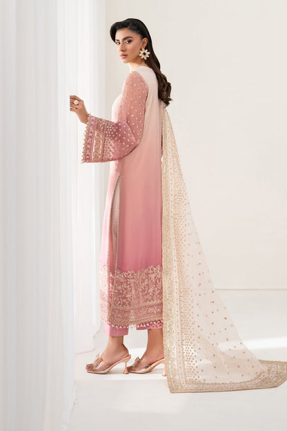 Baroque | Formals Collection | EMBROIDERED CHIFFON UF-4135 - Formal Dress - available at Maria Faisal in UK and USA.