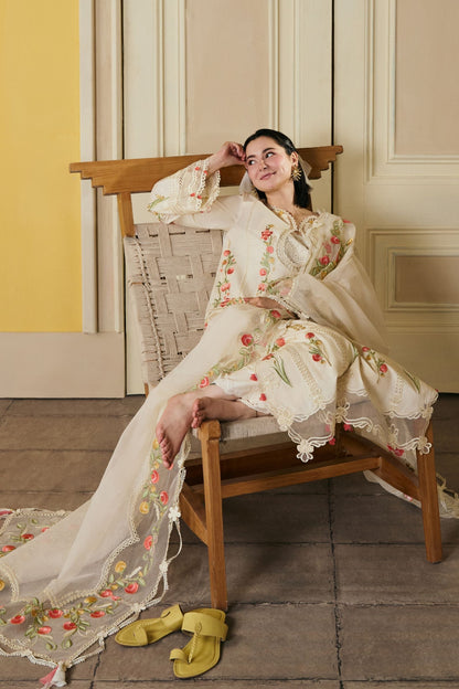Maryam Hussain | Luxury Lawn 26 Vol 2 | Hala - Luxury Dress - available at Maria Faisal in UK and USA.