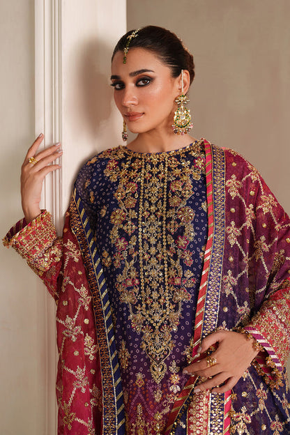 Baroque | Formals Collection | EMBROIDERED CHIFFON UF-4369 - Formal Dress - available at Maria Faisal in UK and USA.