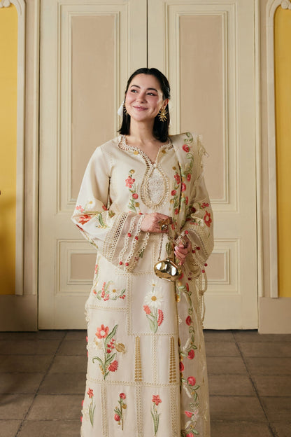 Maryam Hussain | Luxury Lawn 26 Vol 2 | Hala - Luxury Dress - available at Maria Faisal in UK and USA.