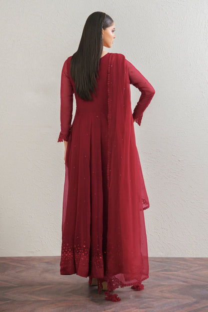 Baroque | Luxury Pret 25 | EMBROIDERED CHIFFON FROCK PR-901 - Ladies Clothes - Maria Faisal