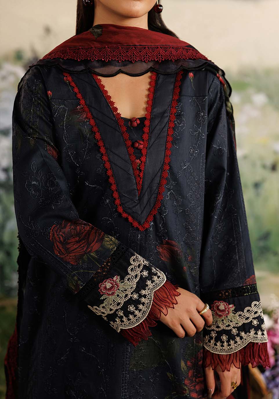 Zarqash | RimJhim The Moonsoon Edit 26 | BAHAR ZQ001 - Casual Dress - available at Maria Faisal in UK and USA.