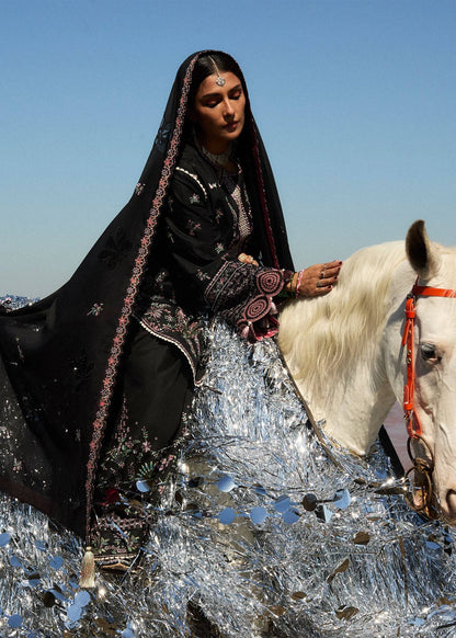 Hussain Rehar | Surkh Eid Pret’25 | Siyah by Maria Faisal - Registered Vendor of : Hussain Rehar - type : Ladies Clothes - 100% original wedding dresses