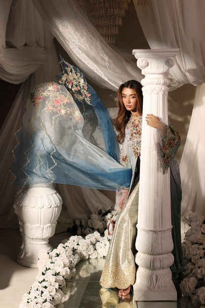 Musferah Saad | Casa Blance |Glacial Ombre - Bridal Dress - available at Maria Faisal in UK and USA.