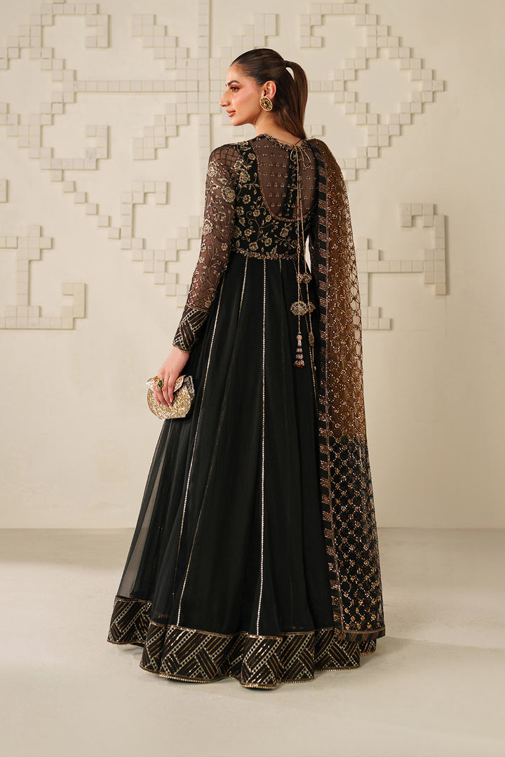 Iznik | Chinon Chiffon | UE-621 - Dress - available at Maria Faisal in UK and USA.