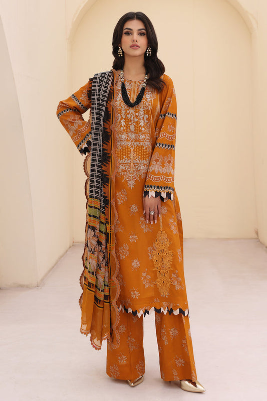 Charizma | Naranji Embroidered Lawn 24 | CN4-001 - Maria Faisal