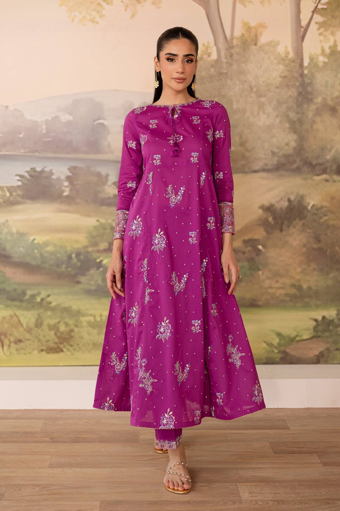 Batik | Nyra Embroidered Summer Solids | Mehlam by Maria Faisal - Registered Vendor of : Batik - type : Ladies Clothes - 100% original wedding dresses