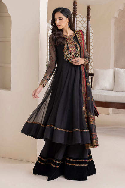 Baroque | Formals Collection | EMBROIDERED CHIFFON UF-417 - Formal Dress - available at Maria Faisal in UK and USA.