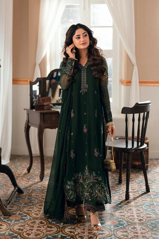 Azure | Eid Drop | Glimmer Green - Formal Dress - available at Maria Faisal in UK and USA.