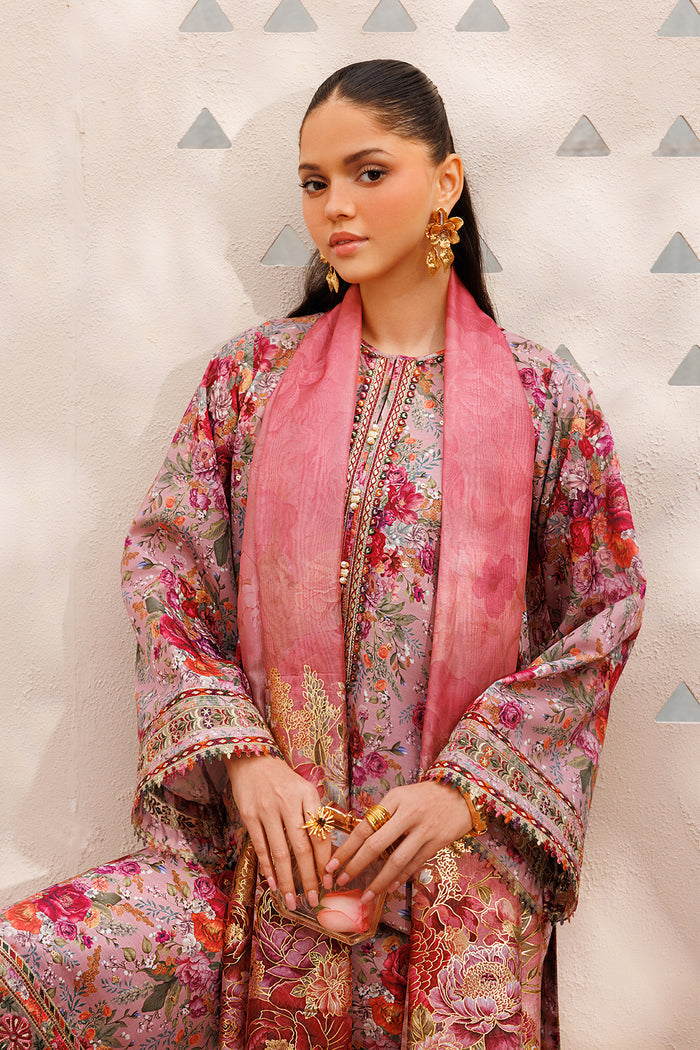 Baroque | Luxury Pret Summer | UF-4398 - Luxury Dress - available at Maria Faisal in UK and USA.