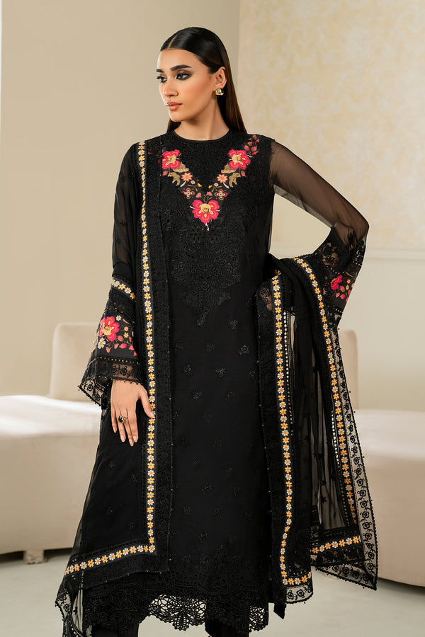 Baroque | Luxury Pret 25 | EMBROIDERED CHIFFON PR-1144 - Ladies Clothes - Maria Faisal